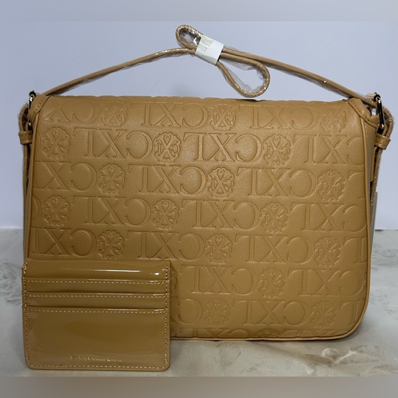 CXL Christian Lacroix Clara embossed shoulder bag with coin/card wallet - Picture 3 of 10